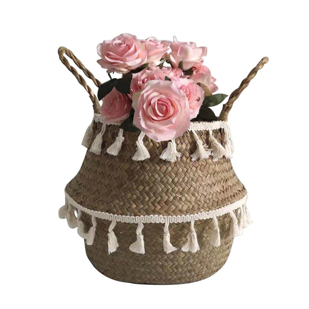 Handgemaakte woondecoratie macramé kwast rieten ma