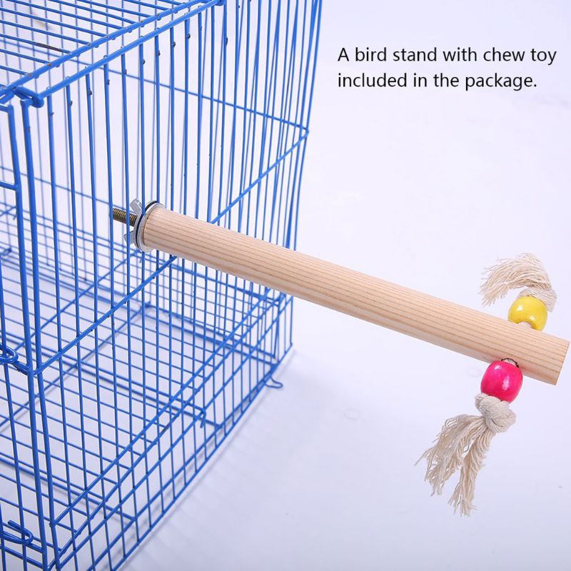 Parrot Climbing Ladder Swing Toy Natural Wood Bird Conure Cage Play Gyms Playground Stand Rope Perch