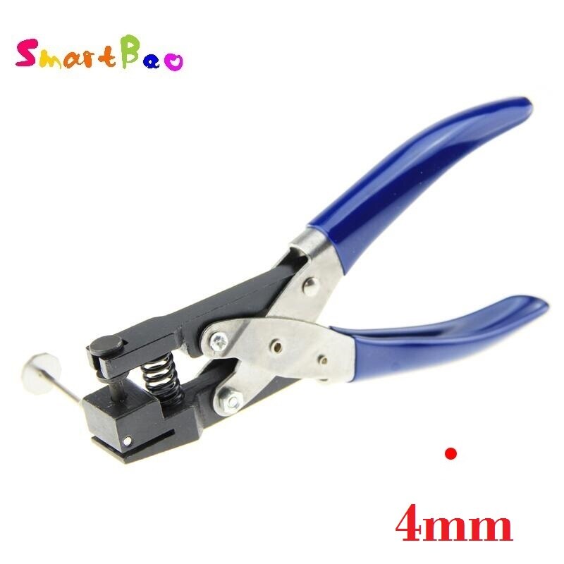 Perforadora para tarjetas de PVC de 2/3/4/5/6mm, película protectora, etiqueta, herramientas de mano de bricolaje, perforadora de un solo orificio redondo, duradera: 4mm