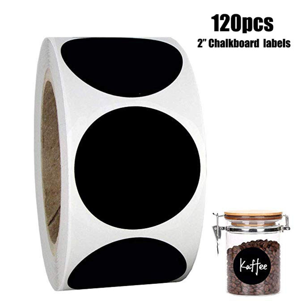 120 stk/rull pvc tavle etiketter klistremerker scrapbooking håndlaget etikett bryllup klistremerker selvklebende klistremerke kraft kjøkken etiketter
