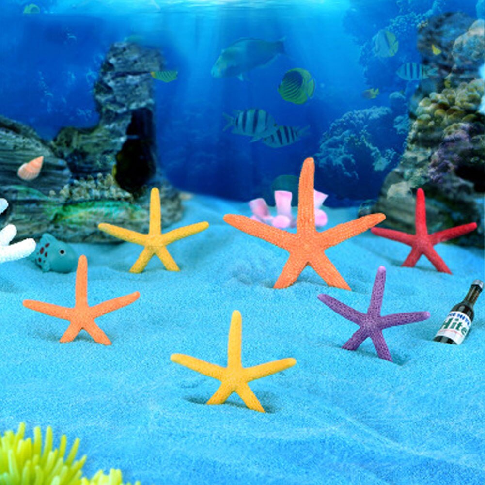 5cm Artificial Starfish Underwater Resin Aquarium Fish Tank Decoration Artificial Fish Pet Ornaments Viewing Decorations