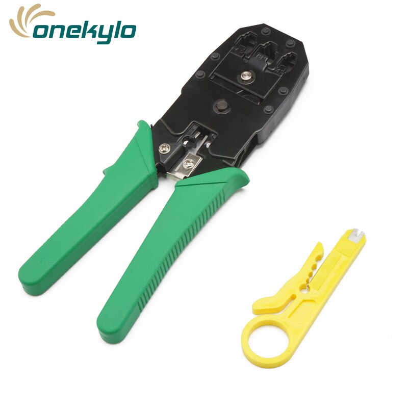 Kit de ferramentas de reparo rj45 rj11 rj12 cat5 cat5e, conserto de rede lan portátil, testador de cabo, alicate de descascar, crimpador de plugue, braçadeira conjunto de pc