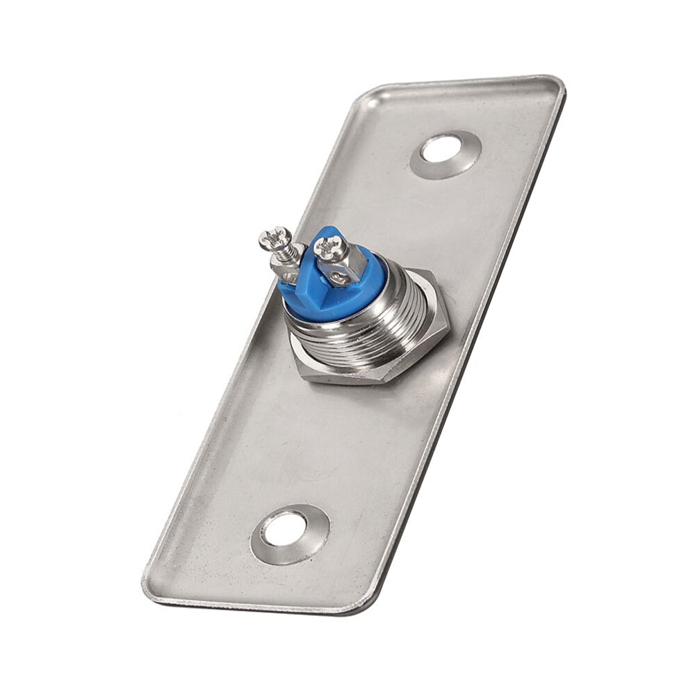 (10 pces) botão de controle de acesso da porta nenhum sinal automaticamente restoration liga de alumínio interruptor de imprensa para conectar o alarme de segurança