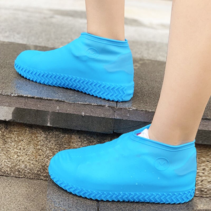 Couvre-chaussures imperméable en Silicone, bottes de pluie pour les jours de pluie, pour l'intérieur et l'extérieur, protection unisexe, accessoires de chaussures, directe