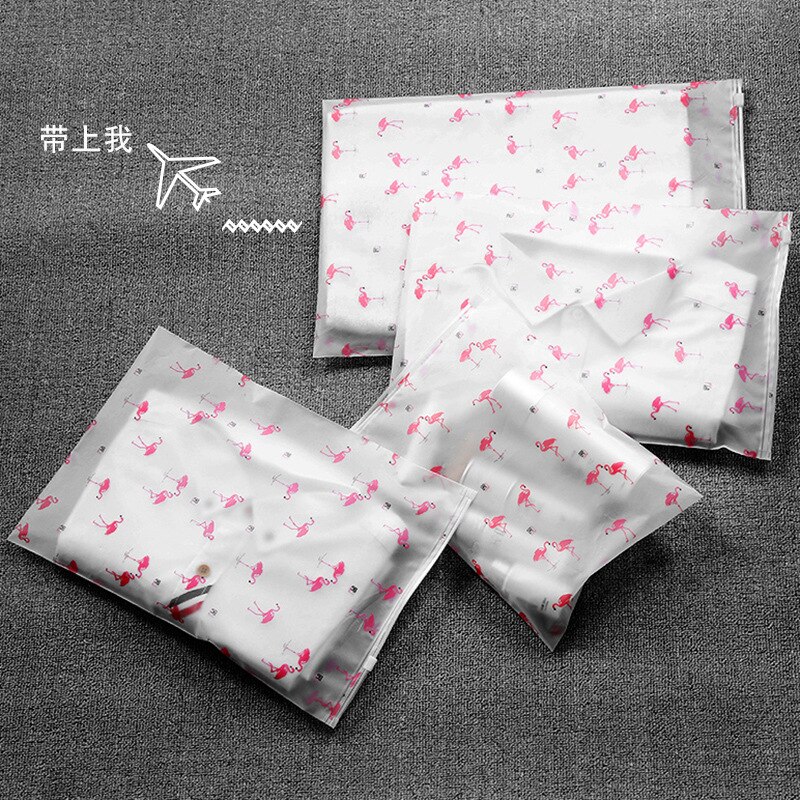 Transparent Flamingo Cosmetic Bag Travel Zipper Make Up Case Organizer Storage Makeup Pouch Toiletry Beauty Wash Kit Box