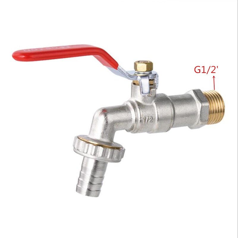 Servantkraner vannkran 1/2 'og 3/4 ' messingkran hjem utendørs hageverktøy servantarmatur hagekran adapter: En