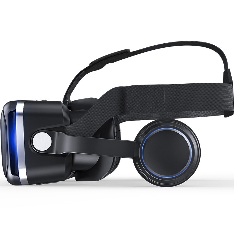 VR Shinecon 6.0 3D bril Virtual Reality bril google Kartonnen VR DOOS 2.0 VR headset met koptelefoon gampad Voor smartphone