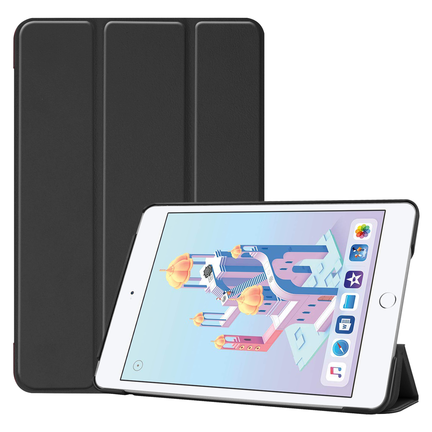 Deksel til ipad mini 7 ,  a17 pu-lærdeksel, stativ til nettbrett, bunndeksel til ipad mini 6, deksel til ipad mini 7 , 8.3- tommers: Elleve / Hot pink