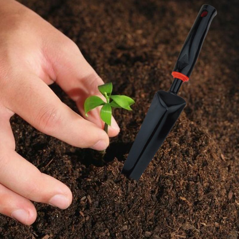 Portable Double Pointed Garden Weeder Shovel Spade Multipurpose Tough Carbon Steel Home Transplanting Farming Tool