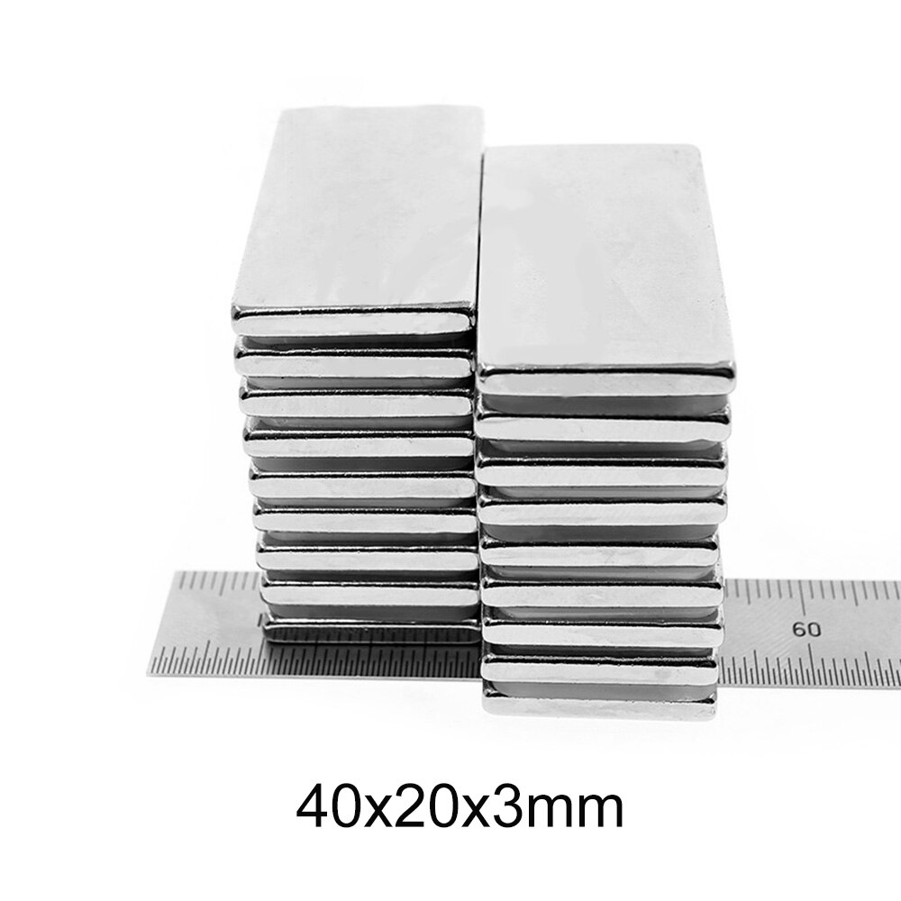 MagnaKoys® High-Power N35 Neodymium Block Magnets - 1/4 Inch - Set Of 10 For Crafts & Hobbies