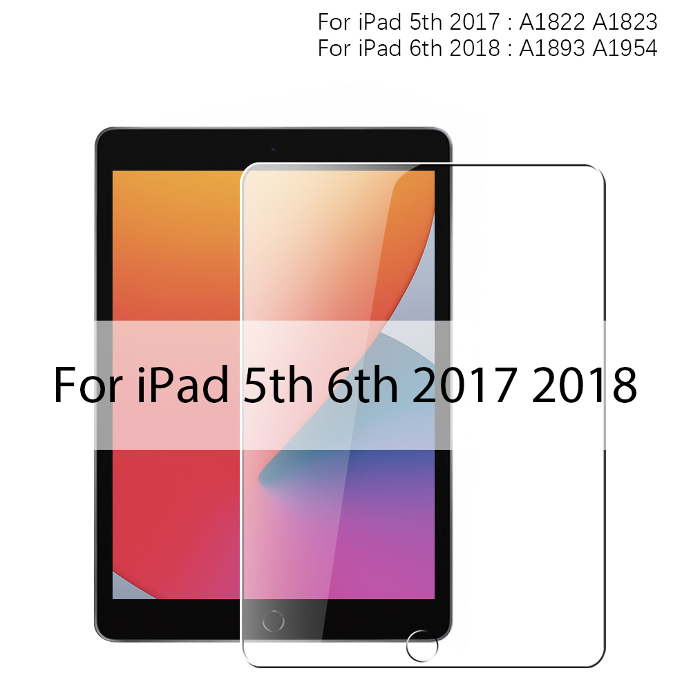 Protector de pantalla de vidrio templado para IPad Pro 12,9 12 9 11 13 pulgadas 2024 Air 4 5 10th 7th 8th 9th Generación 10,2 Mini 6 9,7 película: Azul