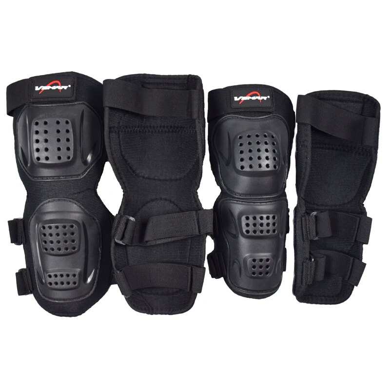 Motorfiets Beschermende Kneepad Motorfiets Kniebeschermers Volwassen Mannen Joelheira Moto Motocross Bescherming Kniebeschermers Ondersteuning Pp Shell Mtb: Black-VM151