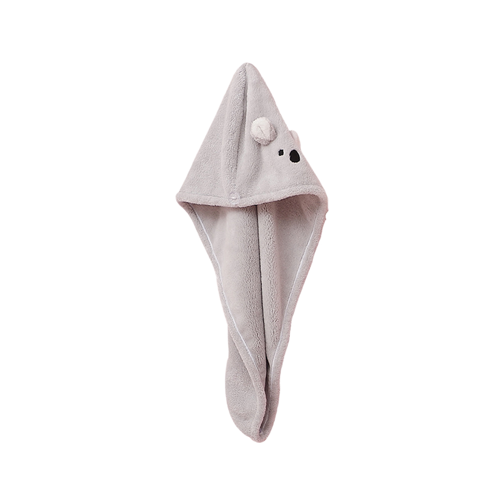 Microfiber Droog Haar Cap Douche Cap Sterk Water Absorberende Driehoek Hoed Meisje Wassen Haar Sneldrogende Vegen Haar Handdoek bad Tool: Light Grey