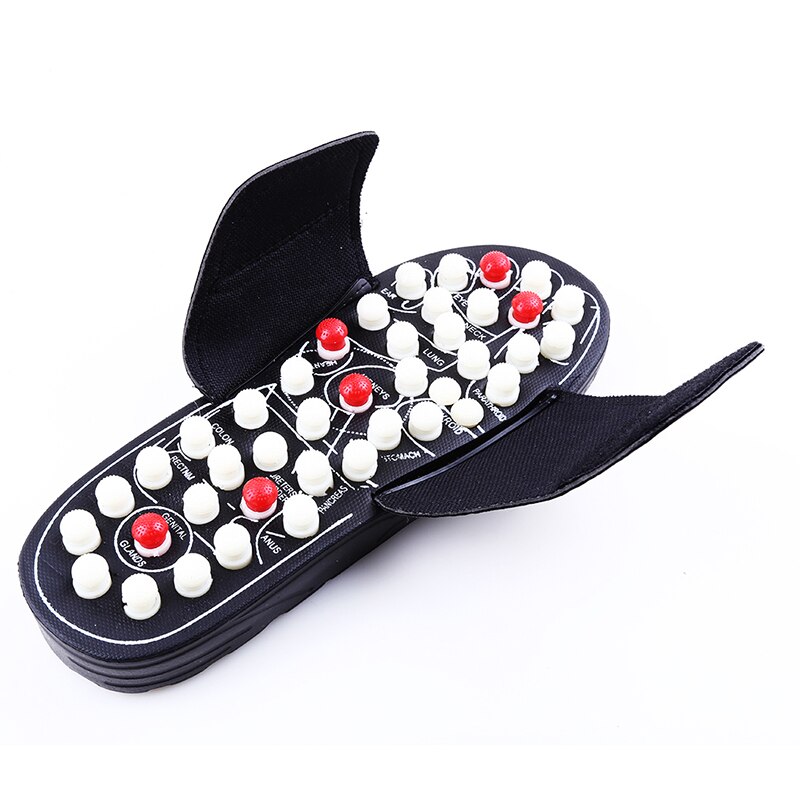 Acupunt Massage Slippers Sandaal Voor Mannen Voeten Chinese Acupressuur Therapie Medische Roterende Voet Massager Schoenen Unisex