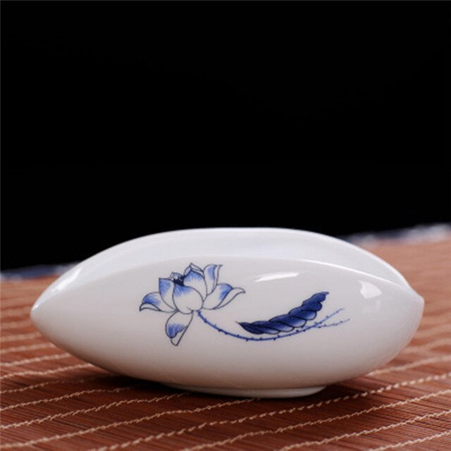 Hvid porcelæn cha he * te præsentation fartøj kung fu te tilbehør: C 1 stk