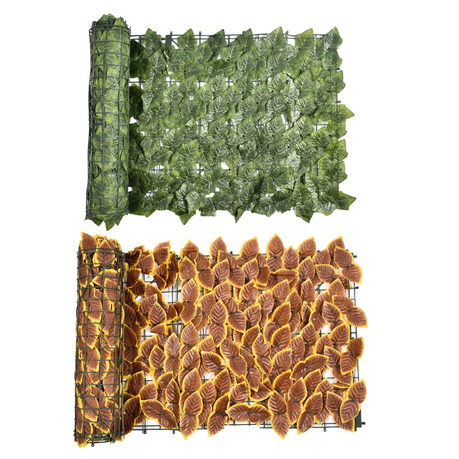 Simulation Leaf Fence Net Artificial Balcony Fence Garden Rattan Fence Fence Can Be Arbitrarily Spliced, Disassembled And Cut