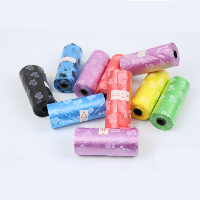 Pet Supply 30 Rolls 450pcs Printing Cat Dog Poop Bags Outdoor Home Clean Refill Garbage Bag