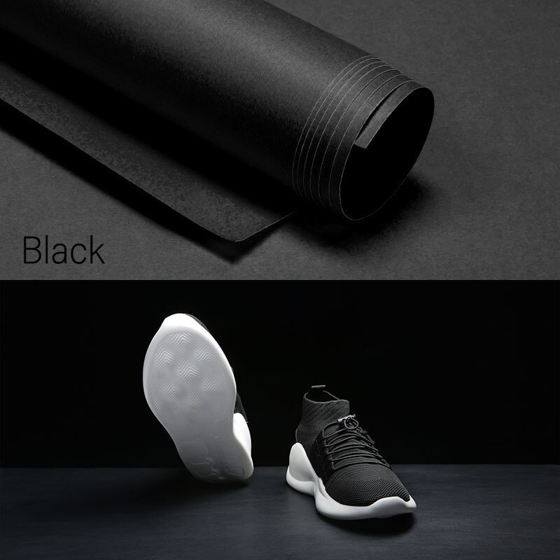 80*100cm PVC Photography Backdrop Photo Background Waterproof Photograph Backdrops Paper For Studio: Black