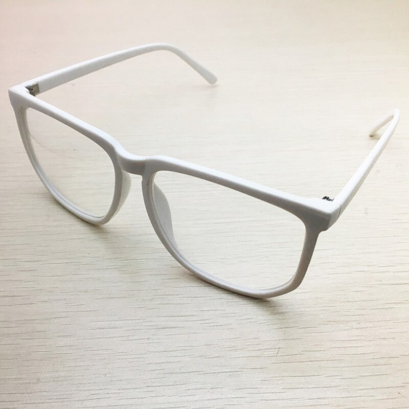 TinffGan Große Gläser Rahmen Frauen große Brillen Rahmen Männer Brillen Rahmen pc Spektakel schwarz Brillen oculos de grau: C6 Weiß