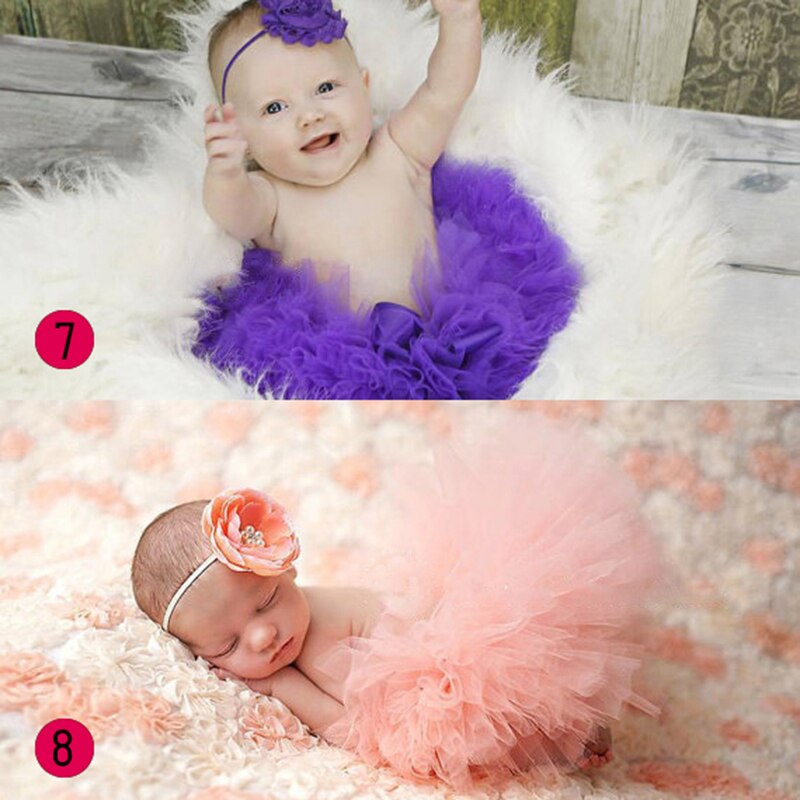 Cute Newborn Baby Girl Crochet Knit Tutu Skirt Costume Photography Photo Prop Baby Photo Background Free Size