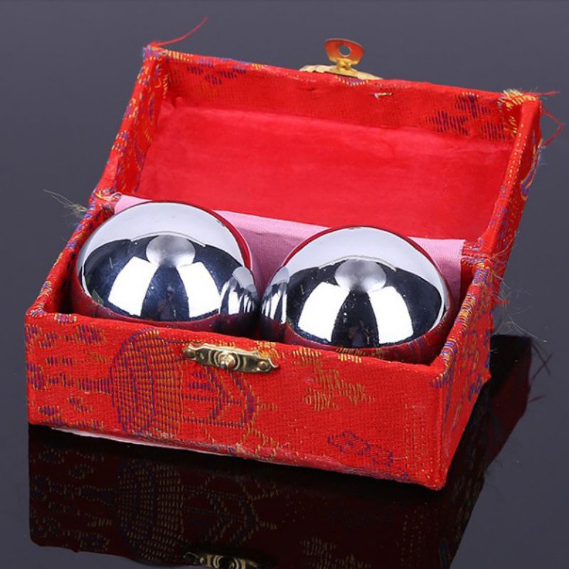 2 stks/set Fitness Handbal Galvaniseren Metalen Bericht Baoding Bal Ouderen Stress Ontspanning Levert: Default Title