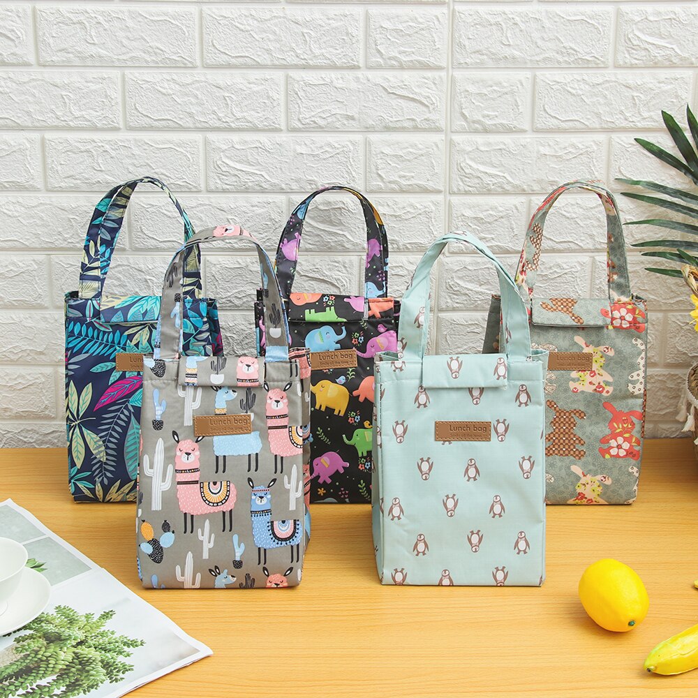 Bolsa de almuerzo impermeable para comida, bolsa térmica aislante de para desayuno, de mano, portátil, para Picnic, , 1 ud.