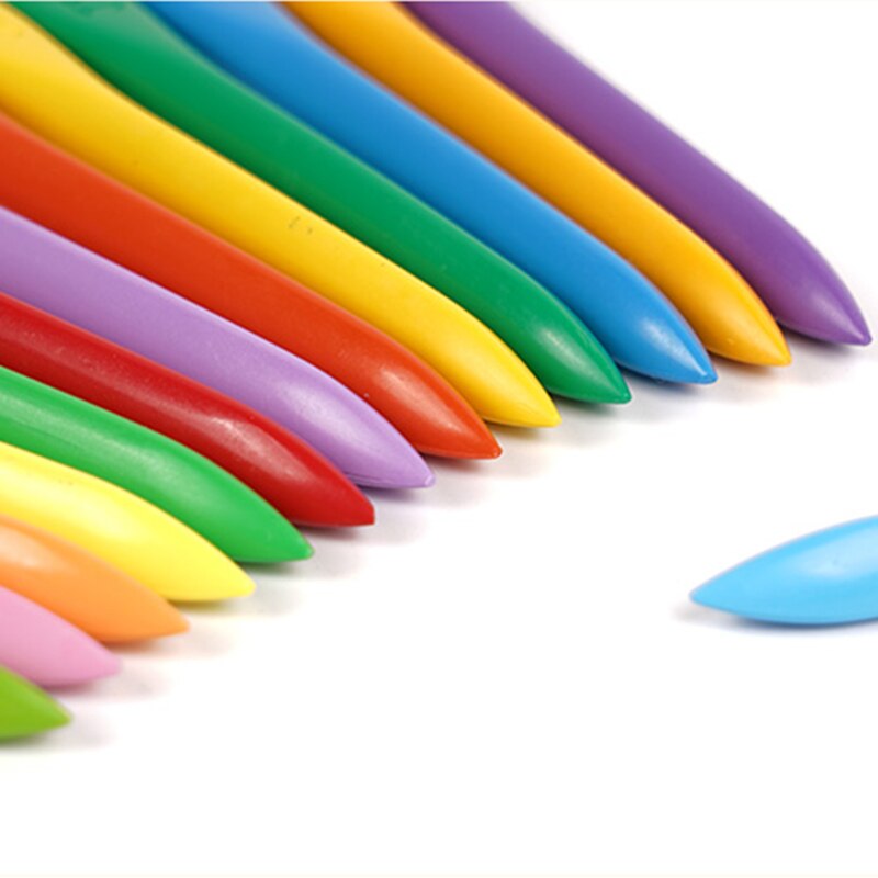 Washable Plastic Crayons Drawing Set Colors For Paint School Children Art Stationery Supplies Kids Wax Pencils