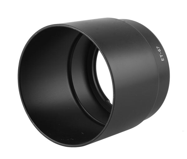 Pare-soleil baïonnette pour Canon EF ET-67 mm F/100 USM 58mm, couvercle de protection pour objectif d&#39;appareil photo DSLR 2.8