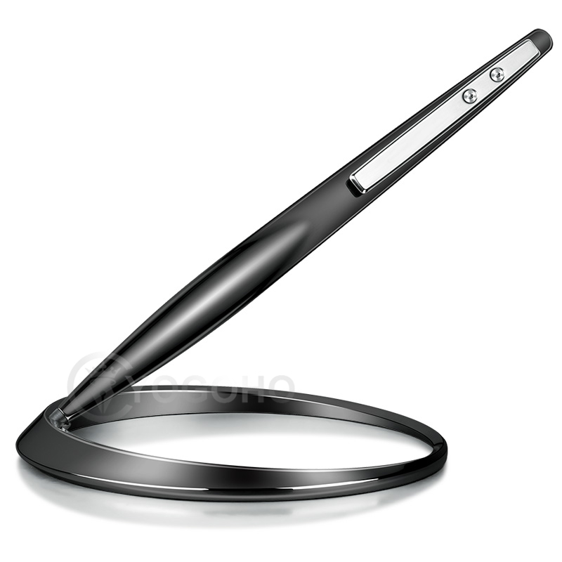 Stylo Spinner LED Lumineux – Lot De 2 – Anti-stress Rotatif – Écriture Fluide – Cadeau étudiant Adulte – Noir Et Blanc