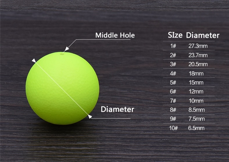 1pack EPS Hard Foam Fishing Float Diameter 6.5mm-27mm Bobber Buoyancy Ball Float Fish Float Outdoor Floating Fishing Tackle