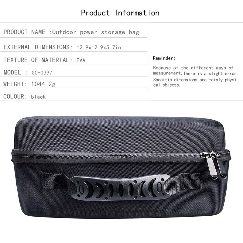 Skulderveske bæreveske utendørs oppbevaringspose til jackery bærbar kraftstasjonsutforsker 240 nødbackup litium 240wh