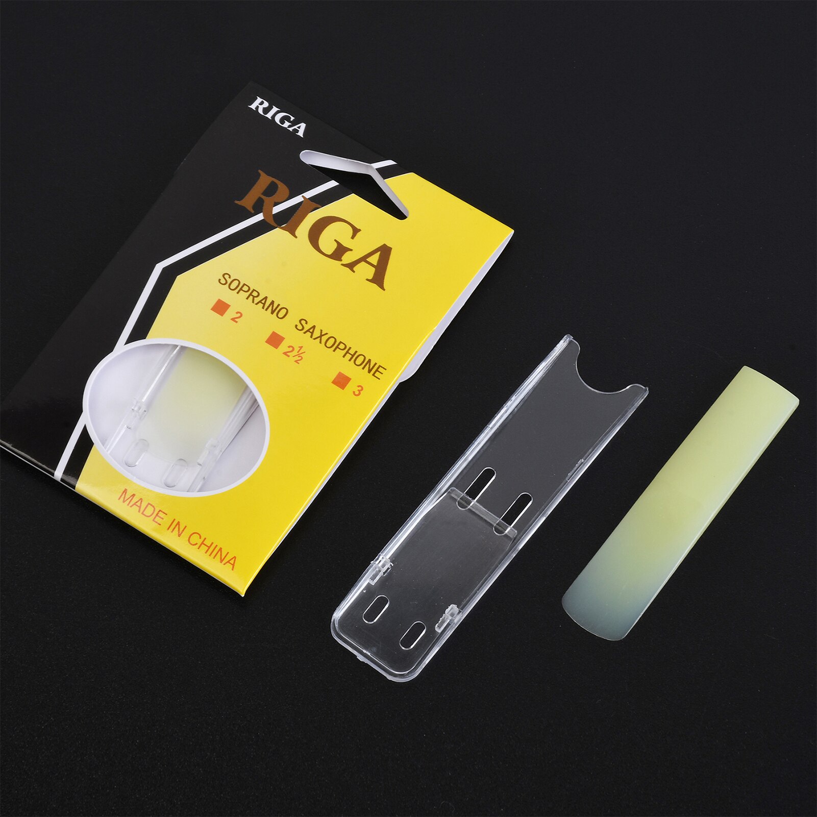 Riga 3Pcs Sopraansaxofoon Hars Reed Sax Hars Riet Saxofoon Accessoires Sterkte 2.0