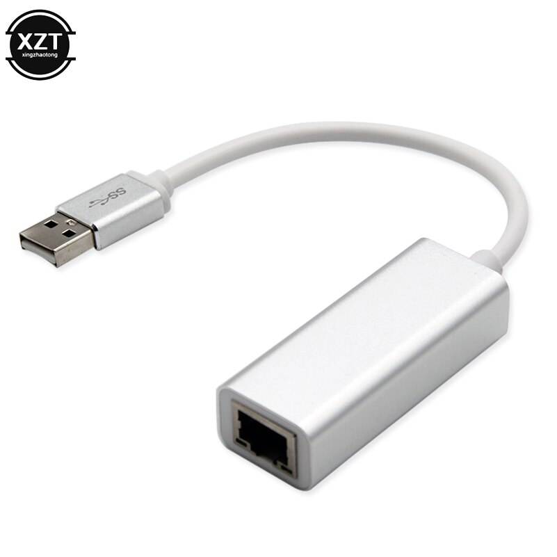 100Mbps USB 2.0 To RJ45 Ethernet Adapter Network Card Free Driver USB Million LAN card Adapter Convertor Cable for Macbook PC: Silver