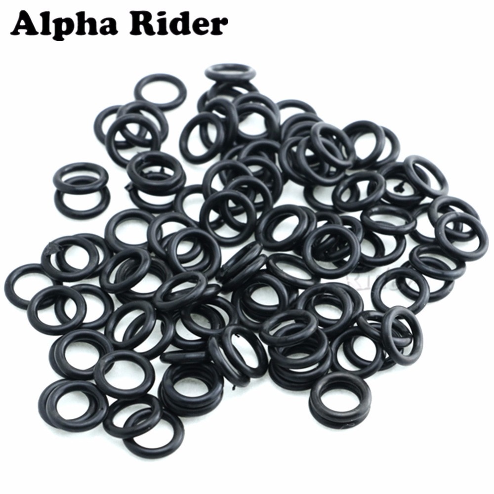 För harley sporster touring fatboy dyna oem p /n 11105 twin cam motorcyklar o-ring oljeavtappningsplugg svart hanteringsring 100 pack