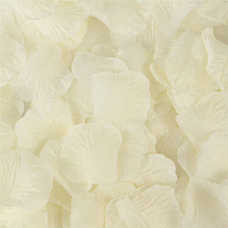 500 Stks/partij 5*5 Cm Zijden Rozenblaadjes Voor Bruiloft Decoratie Romantische Kunstmatige Rose Bloem 20 Kleuren Bruiloft Accessoires #298244: Milky White