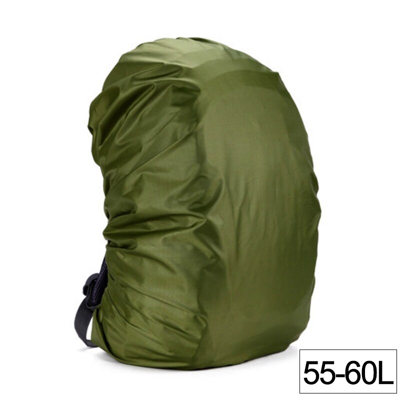35-80L Waterdichte Rugzak Cover, Stofdicht Regenhoes Voor Rugzak, Regendicht Cover Outdoor Camping Wandelen Klimmen Bag Regenhoes: Green 55-60L
