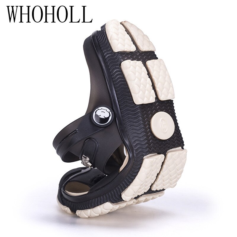 Summer Men's Slippers Clogs Slip-On Garden Shoes Breathable Man Sandals Plus Size Male Beach Shoes Flip Flops Quick Dry