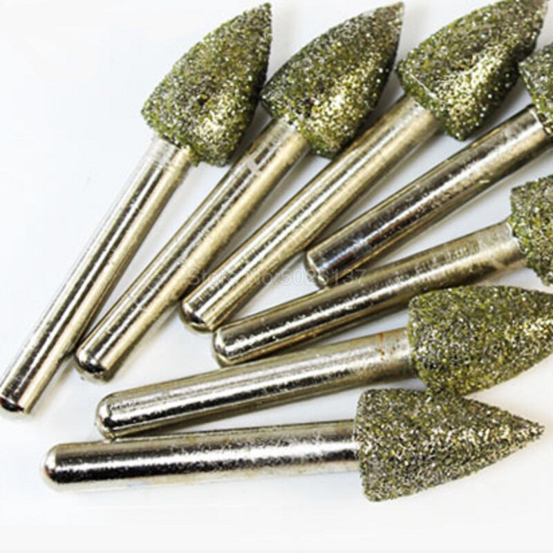1 stk 46 korn diamant slipehode kule roterende bit glass jade stein utskjæringe kjedelig loddede grader legering peeling poleringsverktøy