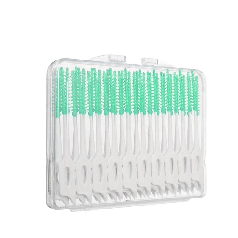 2022 40 stk soft clean mellem tandtrådsbørster tandmundplejeværktøj