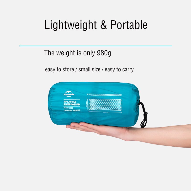 Naturehike Inflatable Mattress Ultralight Folding Bed Portable Single Camping Mat Sleeping Pad 3D Side Wall Inflatable Bed