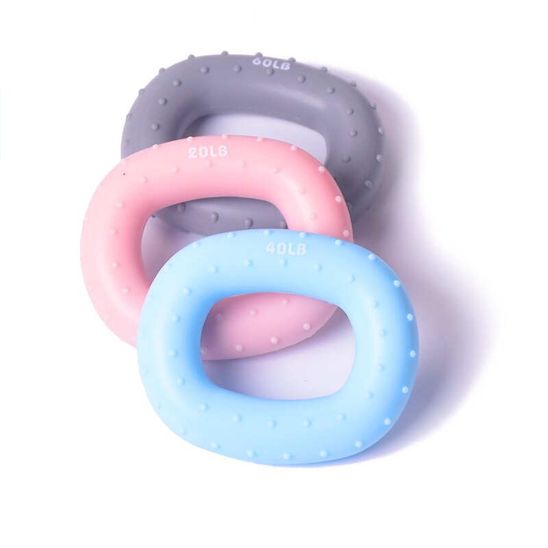 3Pcs Hand Gripper Trainer Finger Exerciser Forearm Hand Carpal Expander Dynamometer Grip Trainer Rings Set