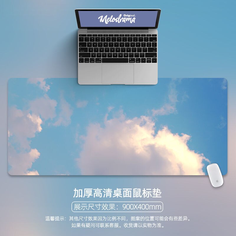 Cute Mouse Pad Large Writing Desk Mats Laptop Mouse Mat Kawaii Mouse Pad Gaming Deskpad for Office Home Gamer 80x30 90x40: 400x900x2mm 01