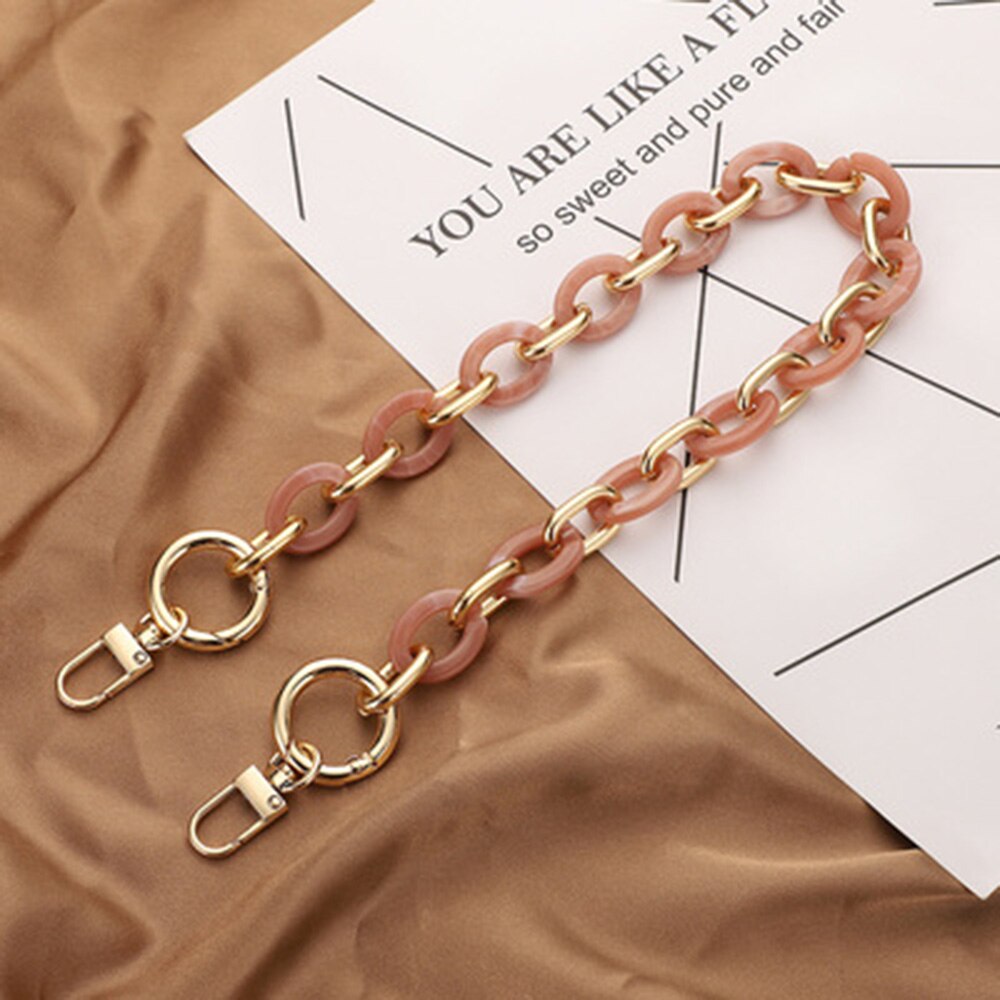 40/60cm Acrylic Bag Chain Bag Strap Removable Bag Accessories Women's Resin Chain Chain Of Bags Purse Chain Fishbone Chain