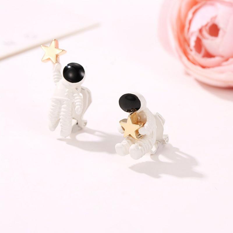 Koreaanse Rhinestone Oorbellen Sieraden Kroon Geometrische Ronde Stud Oorbellen Voor Vrouwen Charm Bloem Ster Maan Oorbel Sieraden: 11clip