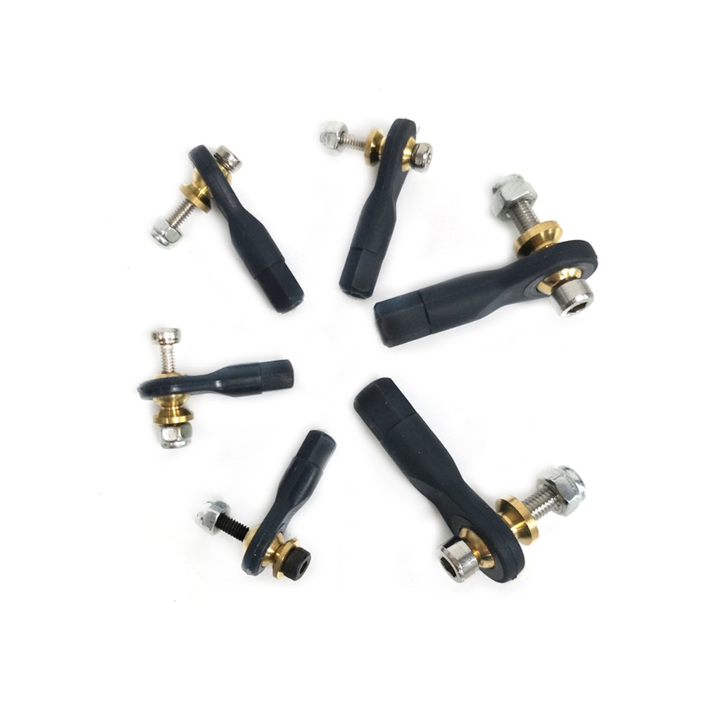 10pcs M2 M2.5 M3 Metal Airplane ball joint Single Cup ball joint Adjustable Heave Duty Ball For RC Plane Helicopter Model