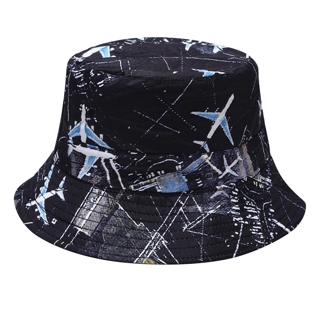 Moderne Unisex Print Emmer Hoed Wandelen Klimmen Hoed Twee Kanten Mannen Vrouwen Opvouwbare Animal Print Visser Hoed Emmer Cap # p30: A