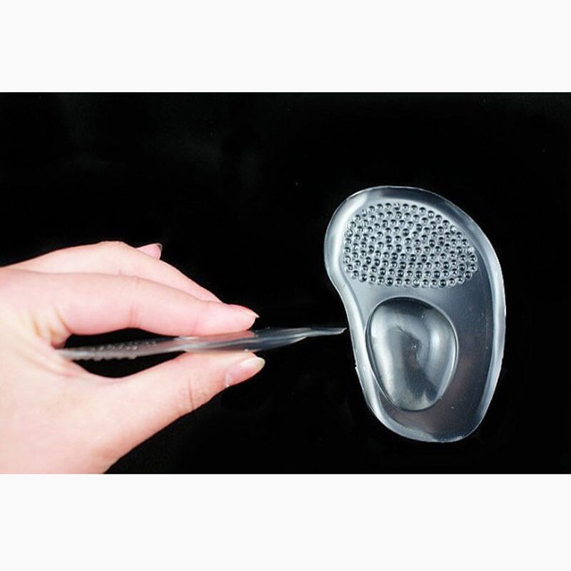 1 par de plantillas de Gel de silicona suave para mujer, plantillas de cojín de bola para el pie, plantillas de ayuda para el metatarso, plantillas de apoyo para zapatos