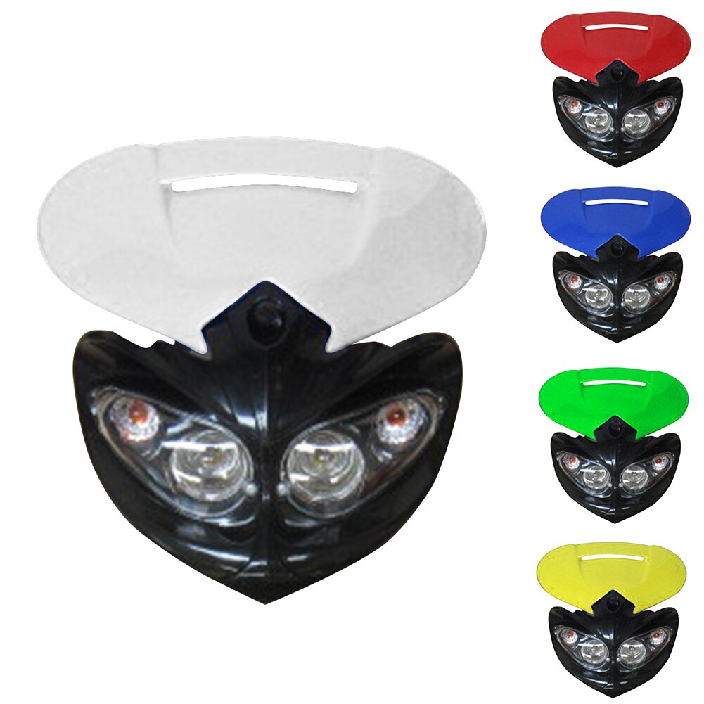 Grimace moto phare saleté vélo Motocross universel 4 yeux phare