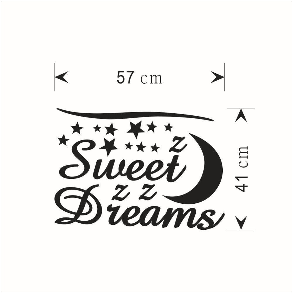 Søde drømme stjerner wallstickers boligdekoration baby børnehave soveværelse børn wallsticker kunst decal stickers tapet
