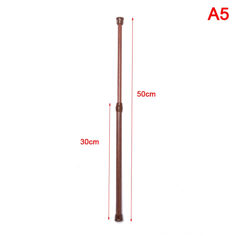 Multifunction Adjustable Bathroom Shower Curtain Rods Metal Voile Extendable Rod: A5